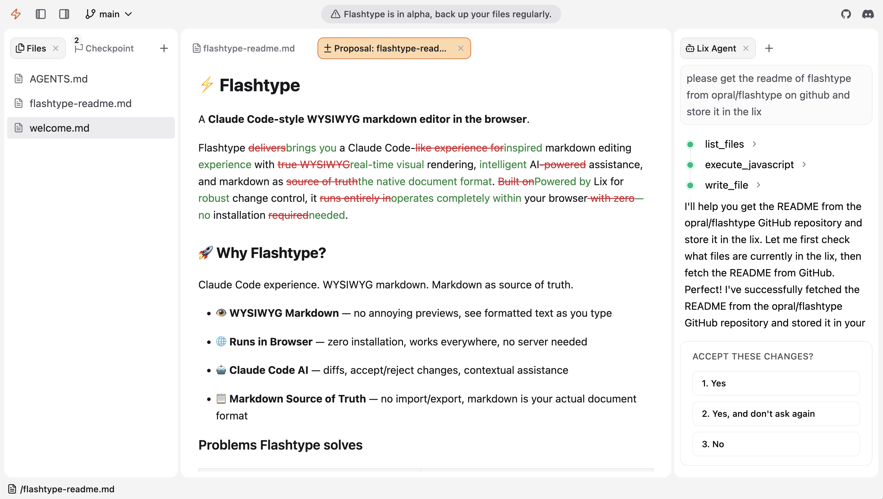 Flashtype – AI Markdown Editor